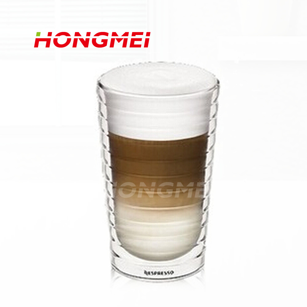 Fábrica al por mayor grande, mediano y pequeño vidrio aislado de doble capa taza roscada resistente al frío café caliente vino tinto en stock suministro transfronterizo