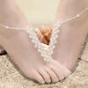 Woven elastic ankle bracelet from pearl handmade, ebay, Japanese and Korean, European style