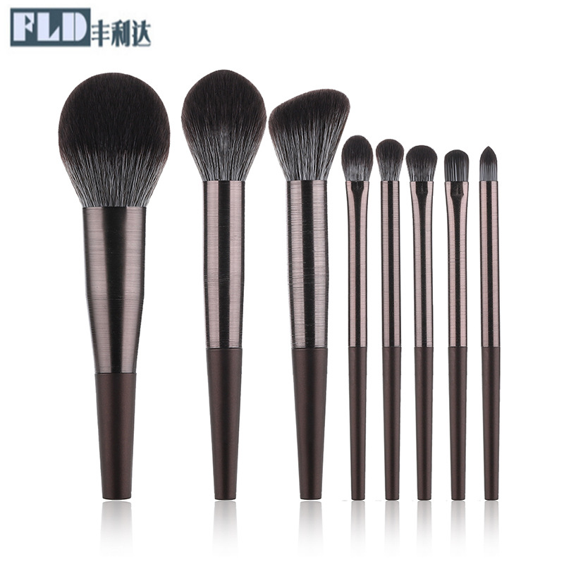 Juego de brochas de maquillaje, set completo de brochas para sombra de ojos, rubor, polvos sueltos, iluminador, brochas para contorno, base, herramientas de contorno de belleza, set completo
