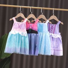 New children's apron baby painting smock girls anti-fouling eating bib reverse dressing ice and snow protective bib