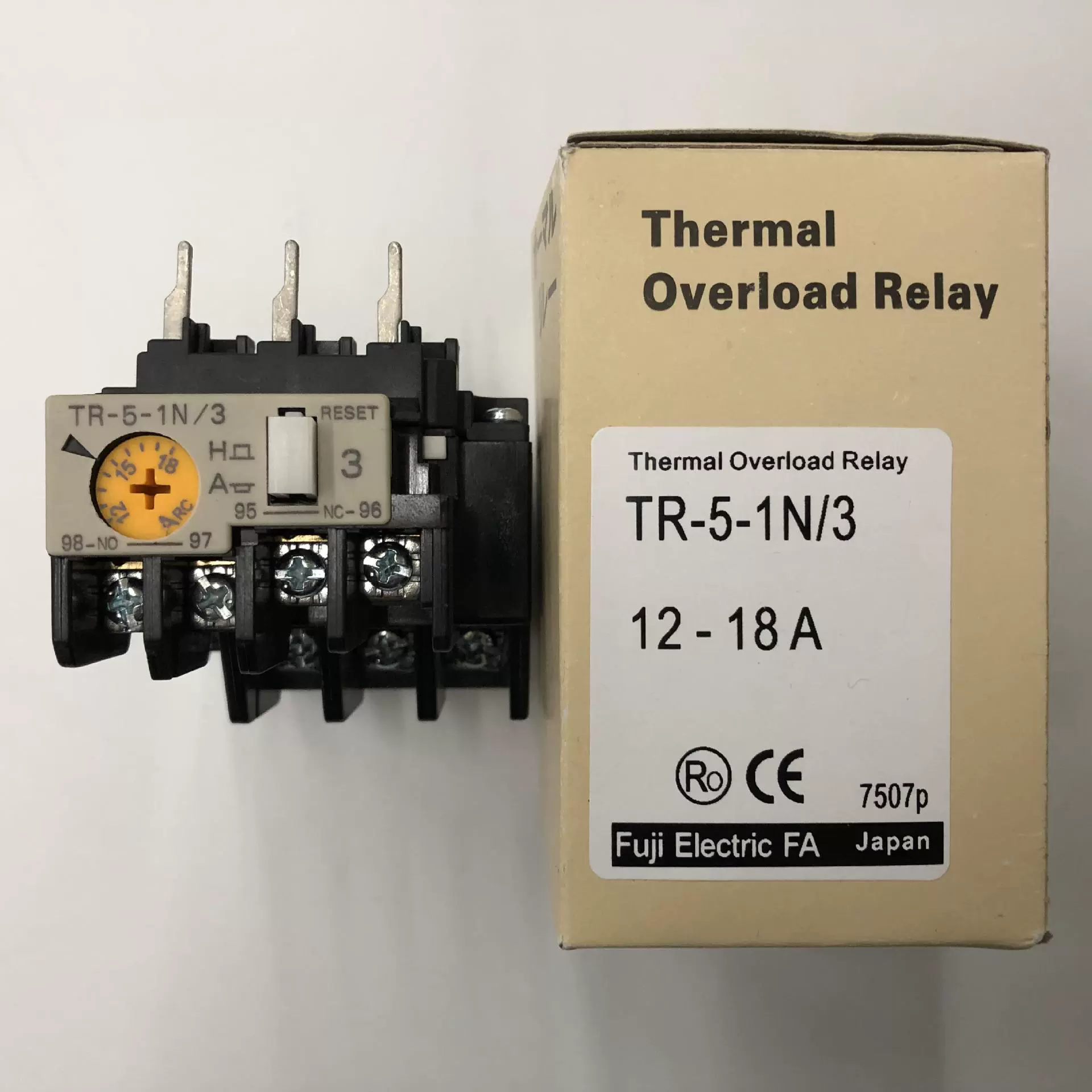 Оригинальное тепловое реле TR-5-1N/3 12-18A Fuji с защитой от перегрузки по току