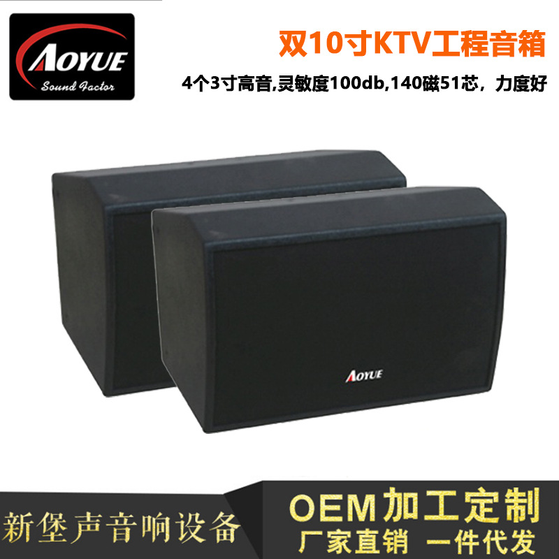 Titular de la tarjeta Altavoz profesional doble de 10 pulgadas de la familia KTV karaoke casa sala privada Conferencia subwoofer bar al por mayor