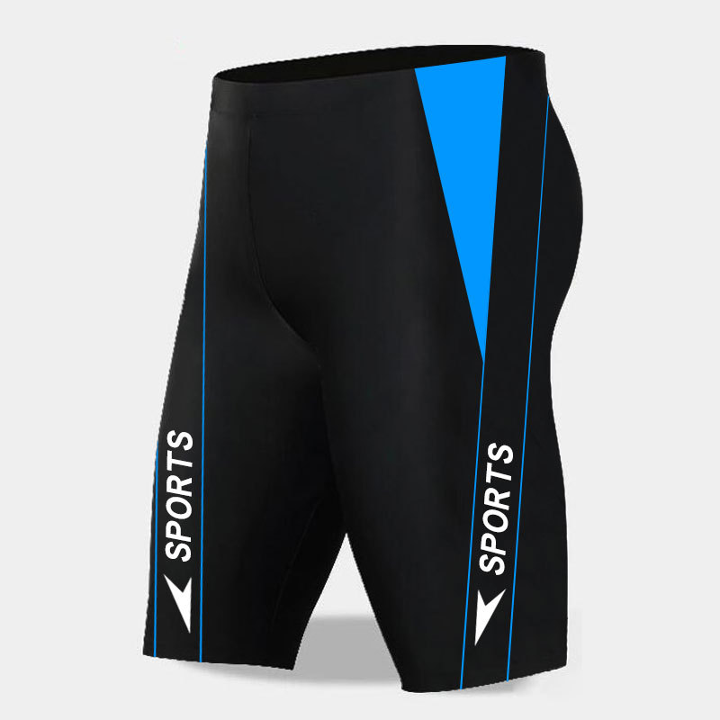 Herun bañadores de los hombres de cinco puntos más tamaño boxeador playa bañador profesional de secado rápido traje de baño de carreras de deportes traje de baño de aguas termales