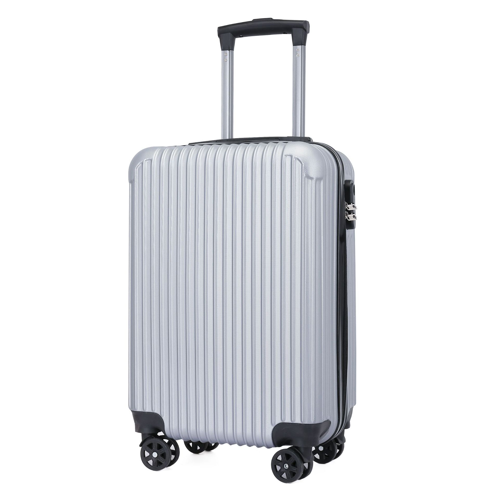 Rayas verticales plateadas