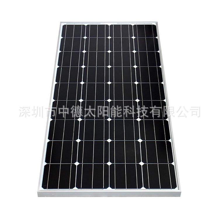 供应18V10W-150W太阳能电池板，太阳能发电系统 单晶150W他那边