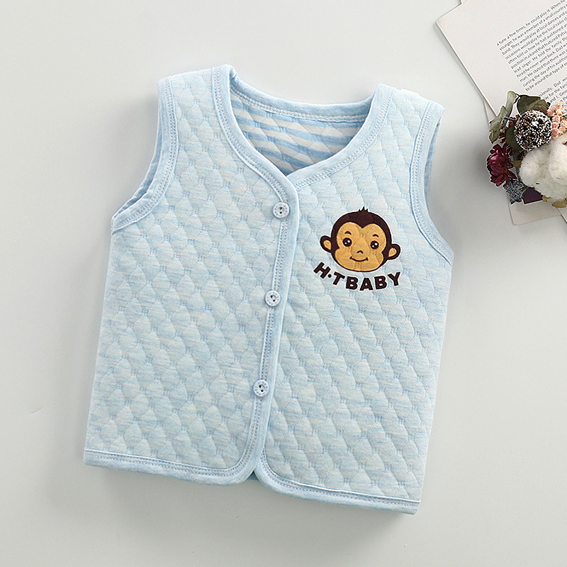 Жилет теплый синий Обезьянка