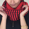 Demi-season woolen keep warm two-color scarf solar-powered, 2023