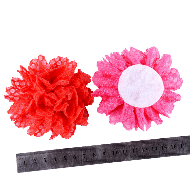 手作りの雪紡糸布芸の花の頭花diy子供の髪飾り材料靴の帽子の花の胸の花の装飾の花の補助材料