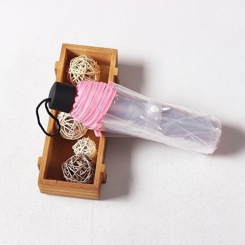 スティッチ全自動透明傘漫画アニメネット赤折り畳み三つ折り傘日除け黒ゴム学生男女傘