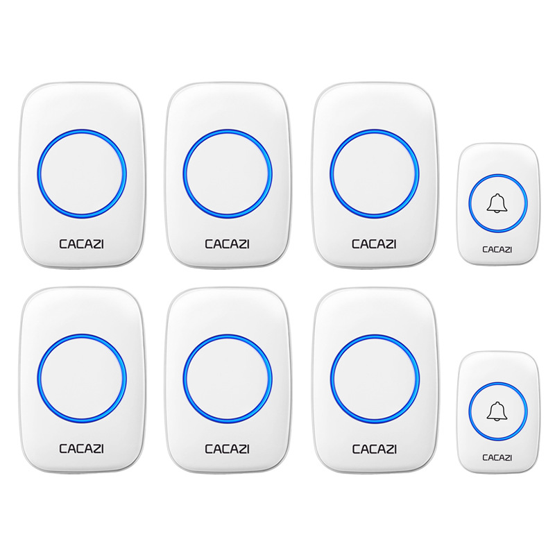 无线门铃家用防水闪光门铃直流电全用电池不插电门铃老人呼叫器