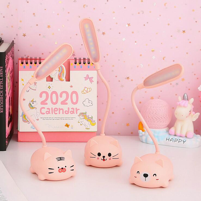 Creativo USB protección ocular lámpara de mesa LED plegable recargable aprendizaje libro lámpara estudiante universitario dormitorio lámpara noche Luz