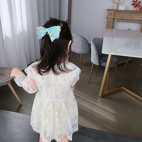 Girls Dress Spring and Autumn  New Children's Lace Skirt Baby Fashionable Princess Dress One Piece Dropshipping