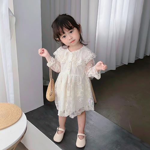 Girls Dress Spring and Autumn  New Children's Lace Skirt Baby Fashionable Princess Dress One Piece Dropshipping