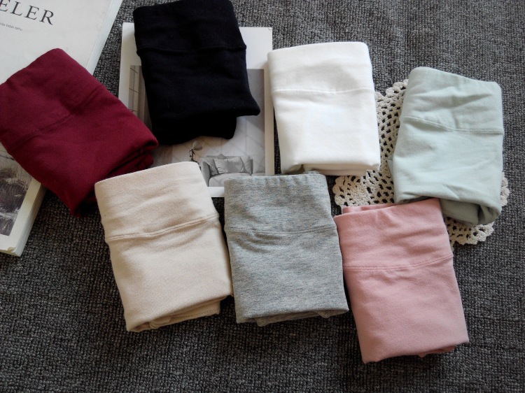 Foreign Trade Women's Pure Color Cotton Boxer Tummy Control Butt Lift Micro-Business One-Piece Drop-Shipping Underwear White Large Size Fat mm