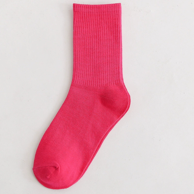 Mid‑length cotton socks, mid‑calf unisex, absorbent and odor‑resistant, cotton or thin velvet option