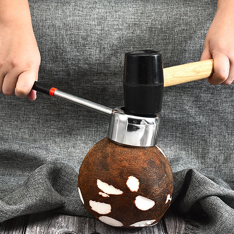 Coconut Opening Tool, Coconut Shell Opener, Quick Shell Opener, Stainless Steel Coconut Opener, Cutting and Splitting Tool, Fruit Divider Coconut Opening Tool, Coconut Shell Opener, Quick Shell Opener, Stainless Steel Coconut Opener, Cutting and Splitting Tool, Fruit Divider
