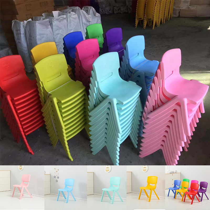 幼儿园塑料椅子儿童一体靠背椅加厚学生培训课桌小凳子地摊成人椅