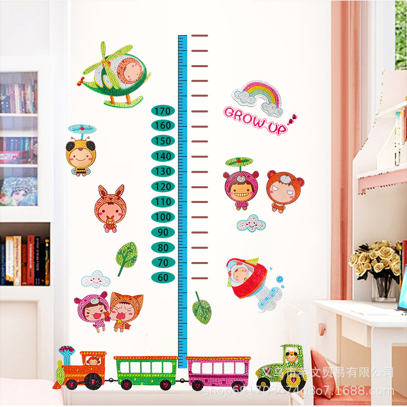 2024 nuevo estilo 5d princesa de dibujos animados pegatinas gratis pintura de diamantes artesanía para niños pegatinas decorativas de bricolaje pegatinas de refrigerador