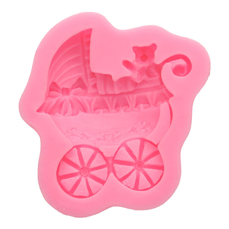 3D bebé QQ caramelo chocolate fondant cake decoración de silicona molde DIY hornear jabón hecho a mano