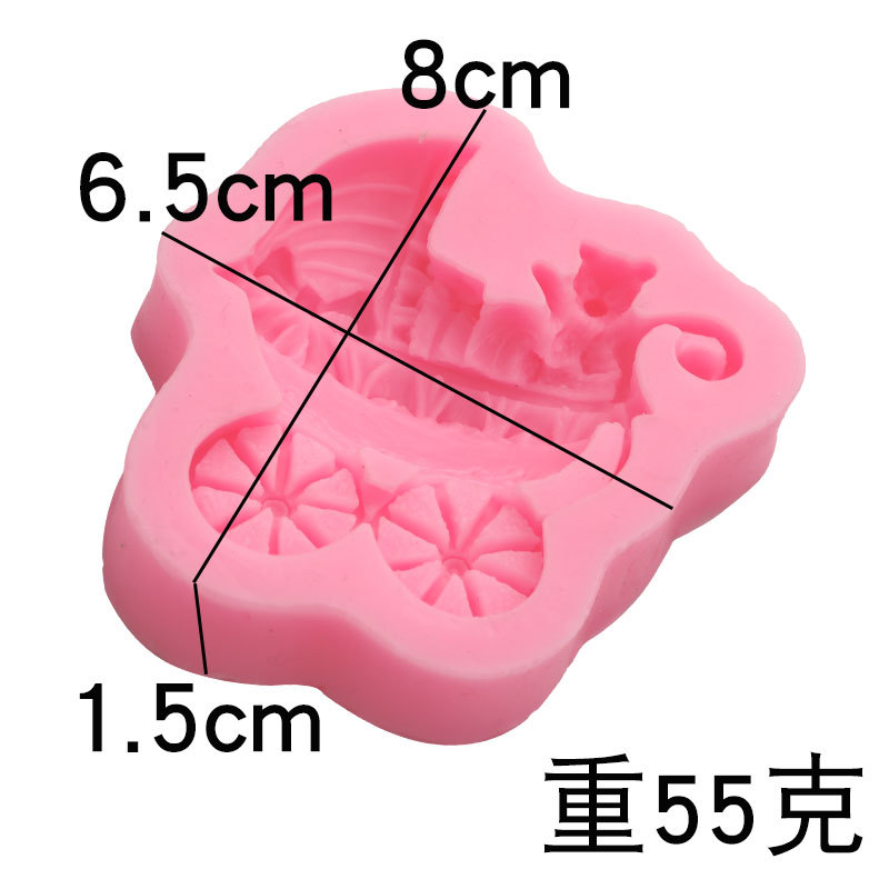 3D bebé QQ caramelo chocolate fondant cake decoración de silicona molde DIY hornear jabón hecho a mano