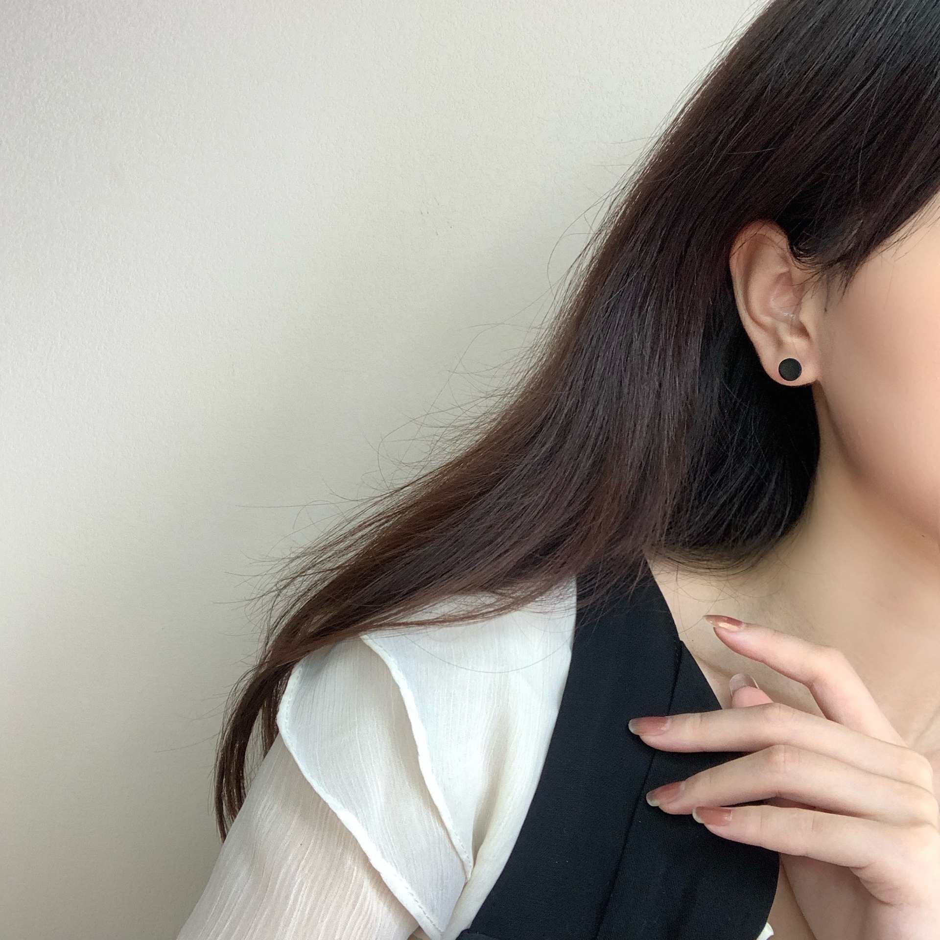Star Hoop Earrings For Men Punk Style Basic Minimalist Jewelry_voghion.com
