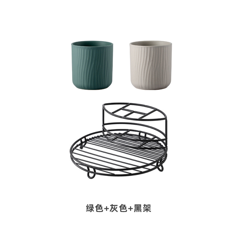 Nordic ins simple casa creativa pareja de cerámica enjuague bucal taza cepillo de dientes taza traje de almacenamiento rack