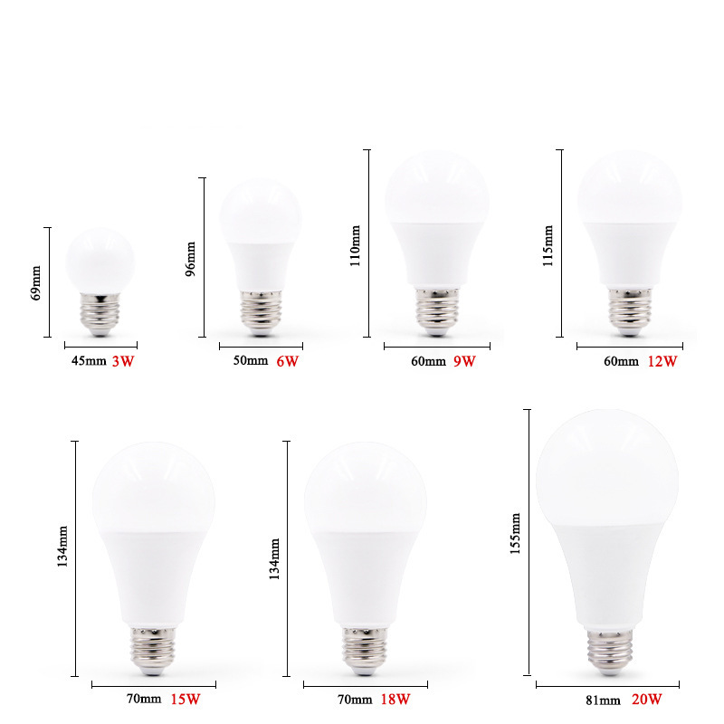 Bóng đèn LED bóng đèn tiết kiệm năng lượng E27 đèn gian hàng chợ đêm E14 chiếu sáng gia đình trong nhà độ sáng cao nhôm bọc nhựa nhà sản xuất