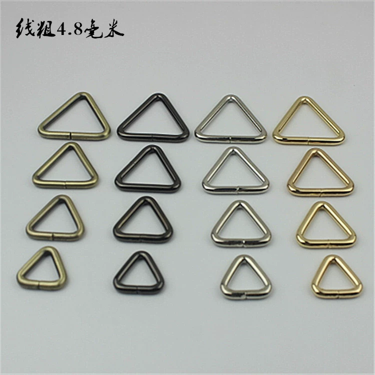 Сумка для багажа Аппаратные аксессуары Сумка плечевой ремень Пряжка Рюкзак Дорожная сумка линия толщиной 4,8 мм треугольная Пряжка из железной проволоки