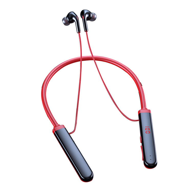 Ultra-larga resistencia 5,0 auricular Bluetooth montado en el cuello inalámbrico en la oreja de alta calidad de sonido reducción de ruido auriculares inalámbricos modelo privado