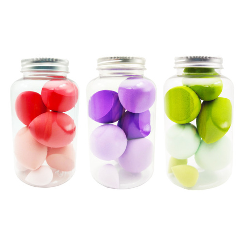 Super soft travel canned non-eating powder makeup egg, wet and dry powder puff macaron drift bottle Internet celebrity beauty egg