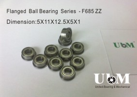 供应优质轴承钢带法兰微型深沟球轴承-F系列-F685 ZZ轴承