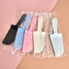 一次性蛋糕切刀塑料刀生日蛋糕刀叉糖果色透明独立包装厂家批发