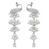 Fashionable long Phoenix, zirconium, earrings, European style, simple and elegant design, factory direct supply, wholesale