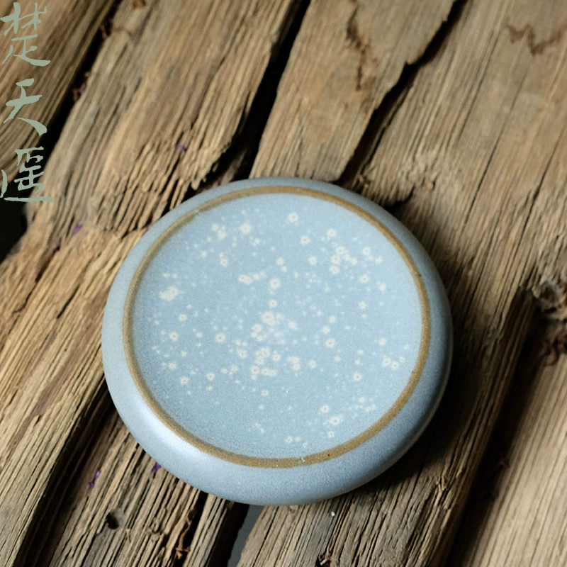 Ручная работа Jingdezhen сервировка фарфоровая чаша подстановка глиняная чайная зверь декор цельный вес в ладони может использоваться как бумажник