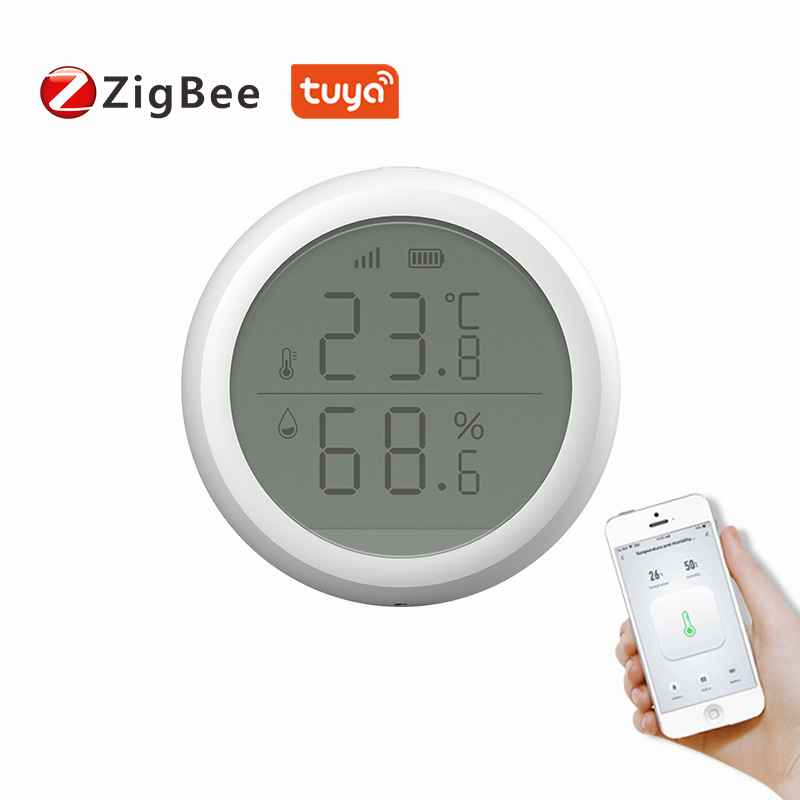 涂鸦ZigBee温湿度传感器家用室内婴儿房tuya温湿度智能语音互联