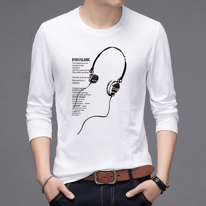 Autumn Men's Long-Sleeved T-Shirt 2026 New Base Shirt Autumn Clothing Trendy Brand Autumn Wear Cotton Tops Men's Clothing Wholesale