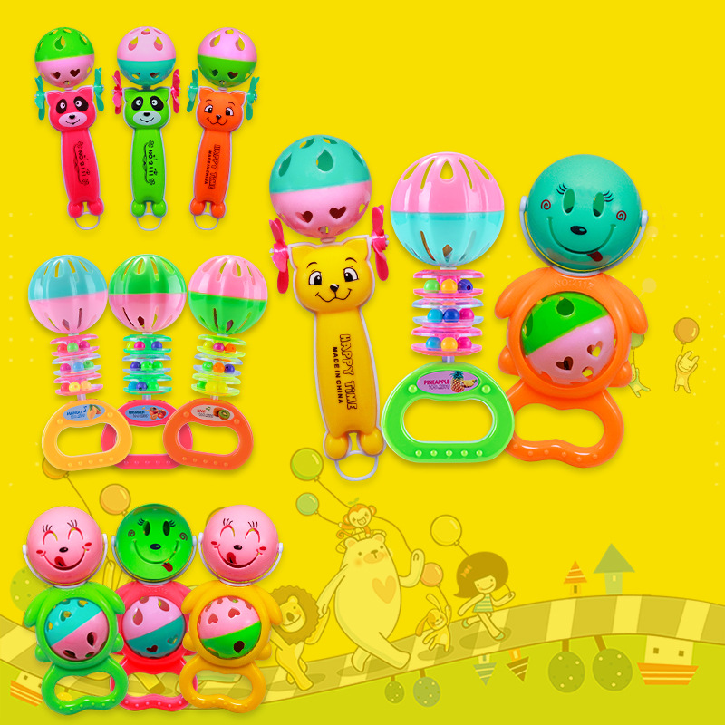 Sonajero para bebés, estrella de mano, juguete educativo
