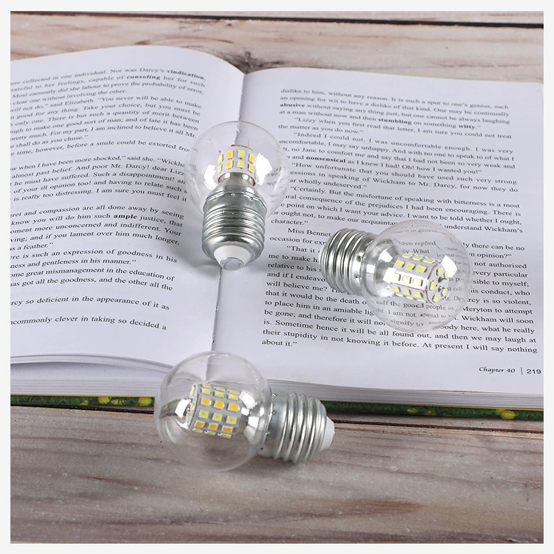 LED transparent bulb, small lightweight light source, with screw socket, 5W, 7W, wholesale