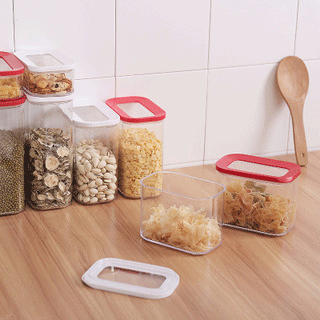 Creative Visual Skylight Storage Jar 2L for Storing Grains, Nuts, Biscuits, and Candies, Sealed and Moisture-Proof