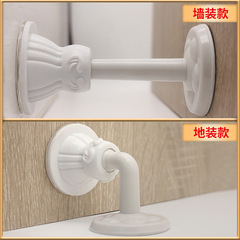 Factory Direct Supply No-Hole Powerful Door Stopper Quiet Room Bathroom Collision Proof Silicone Door Stop