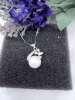 Accessory, universal necklace from pearl, pendant, silver 925 sample, wholesale, 925 sample silver