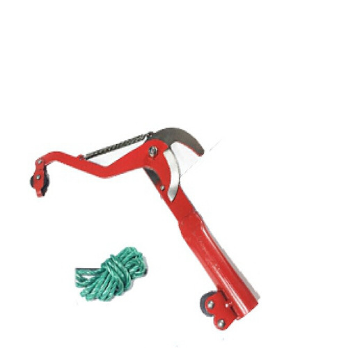 Garden agricultural tools red double pulley with clip and rope iron high-branch pruning scissors fruit-picking high-altitude scissors