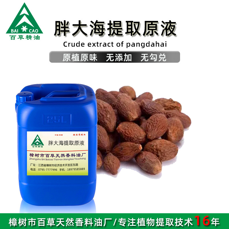 厂家批发 胖大海提取液 萃取原液 植物提取液 原植原味 按摩液