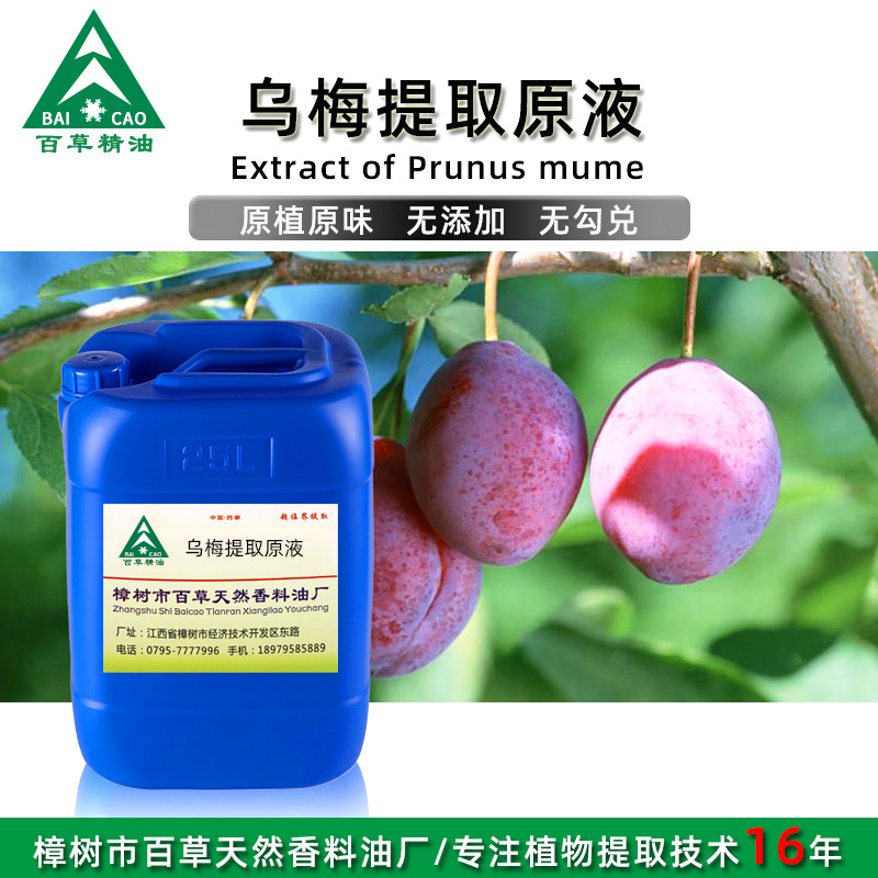 厂家批发 乌梅提取液 萃取原液 植物提取液 原植原味 按摩液