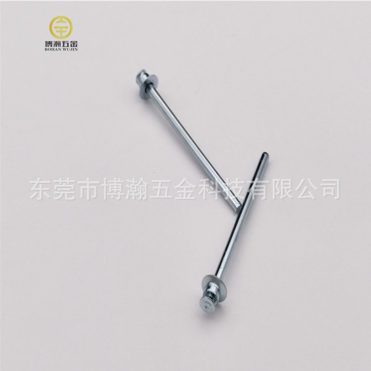 服务器机柜用双平头铁拉钉|无头拉钉拉通拉钉skk3030