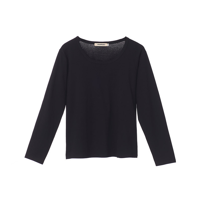 Pregnant Women's Base Clothes Black Spring and Autumn Clothes Korean-style Pregnant Women's Clothes All-match Long-sleeved Top T-shirt Loose Plus Large Size