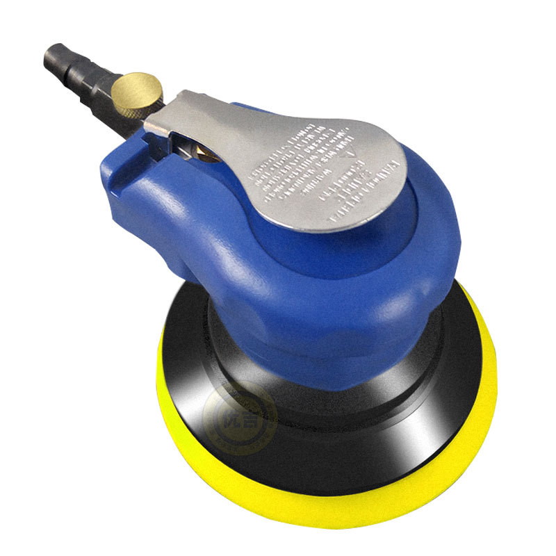 Máquina de pulir neumática de 5 pulgadas máquina de papel de lija herramienta de molienda de aire máquina de pulir en seco con recolección de polvo máquina pulidora de coches máquina pulidora