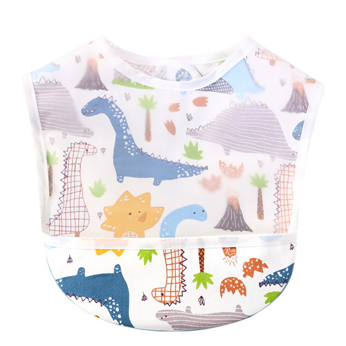 2024 lightweight EVA baby eating bib waterproof children's bib infant supplementary food feeding pocket saliva pocket