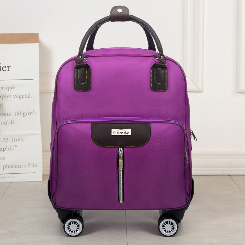 Purple removable suitcase