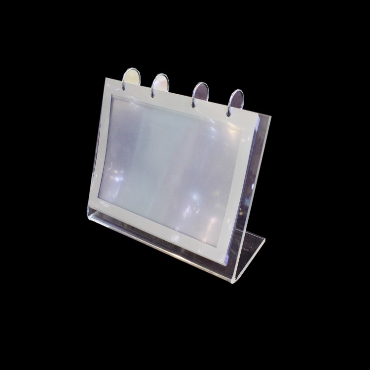 2023年L型经典亚克力台历架制作 DIY人像桌面日历批发工厂